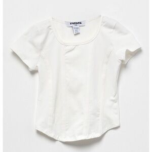 White Corset Tee